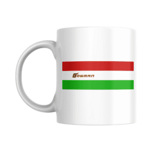 Caneca Lines Red White Green