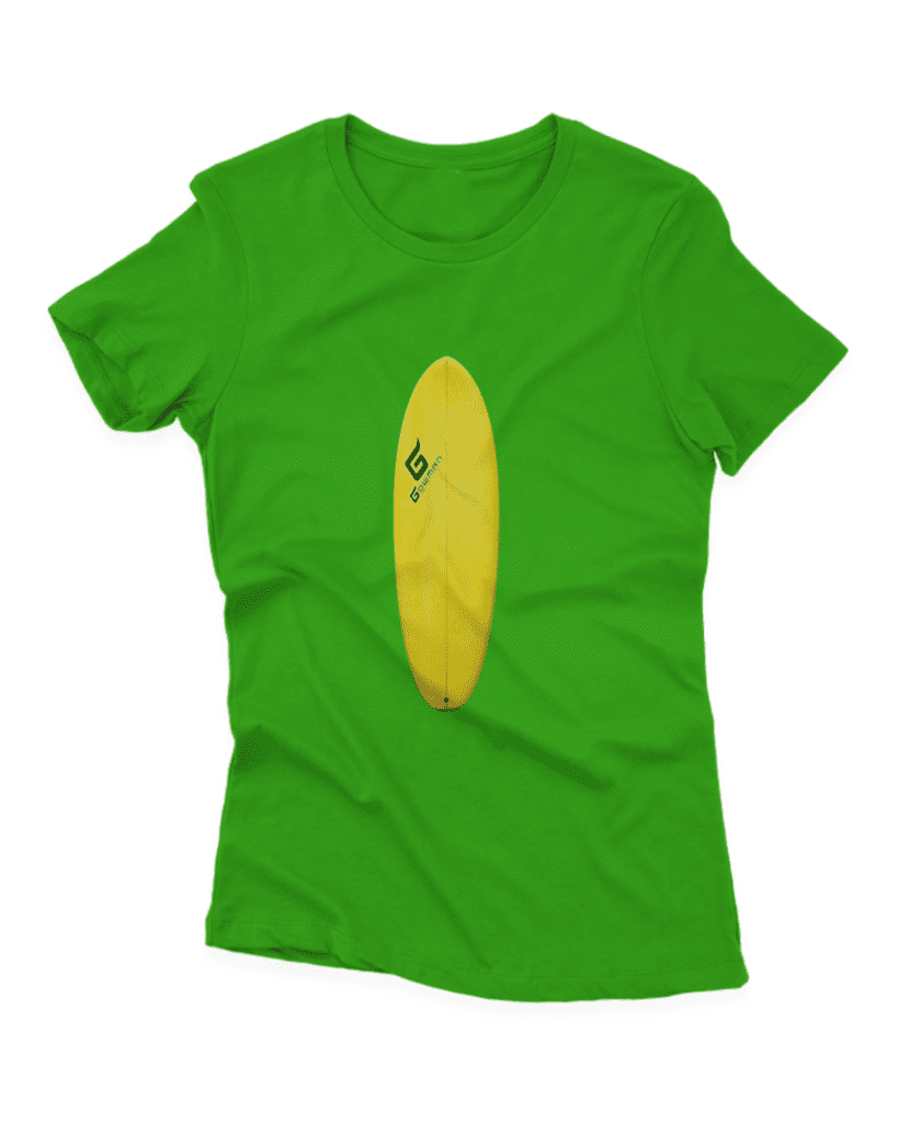Camiseta Estonada Feminina Prancha Amarela