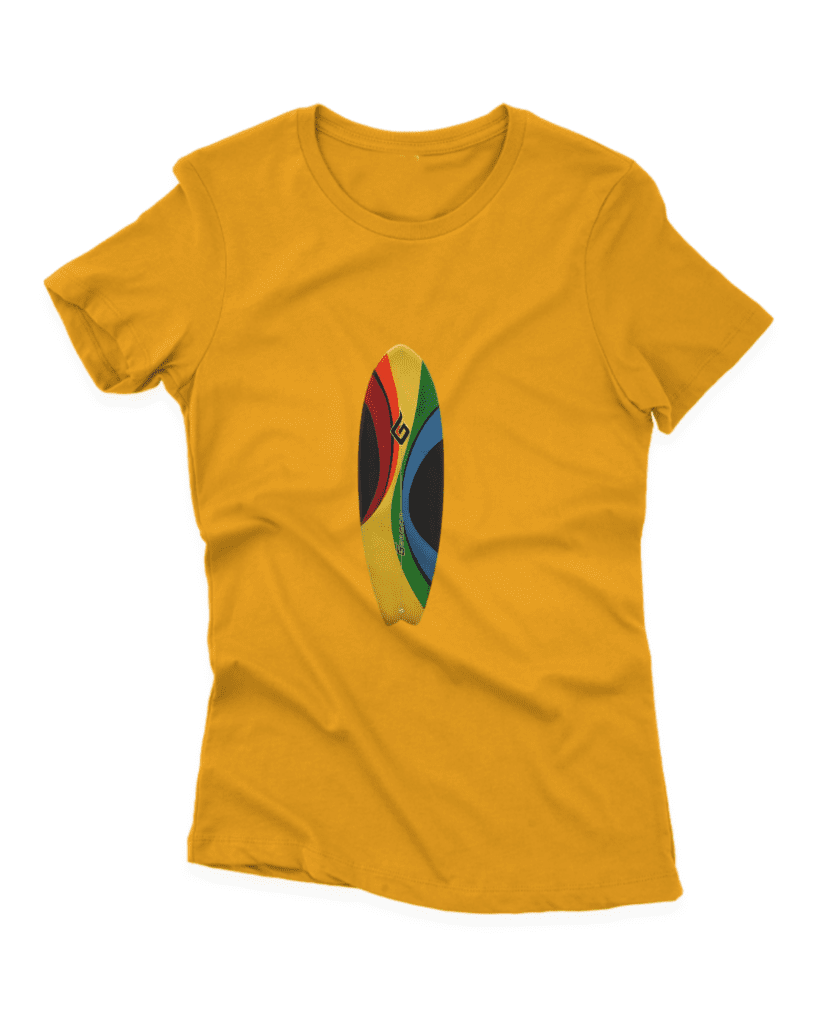 Camiseta Estonada Feminina Prancha Policromada