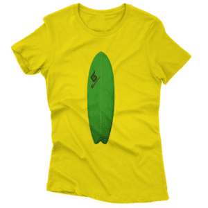 Camiseta Estonada Feminina Prancha Verde