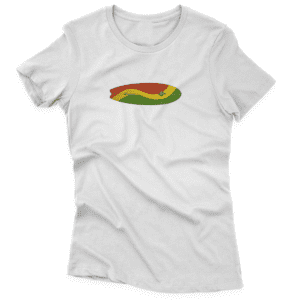 Camiseta Clássica Feminina Prancha Reggae Deitada
