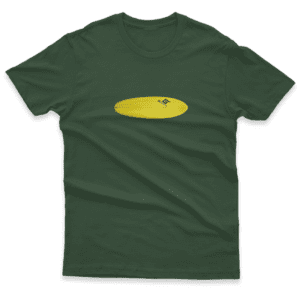 Camiseta Clássica Masculina Prancha Amarela Deitada