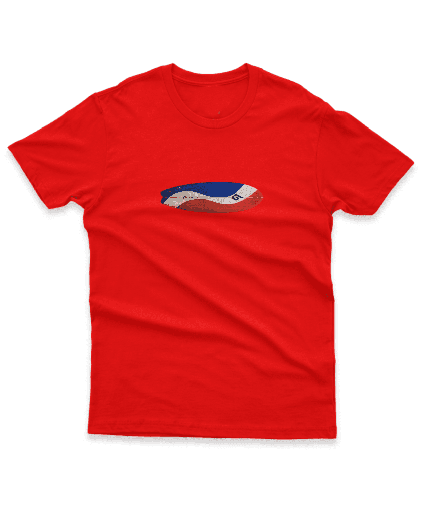 Camiseta Clássica Masculina Prancha Cola Deitada