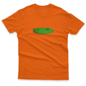 Camiseta Clássica Masculina Prancha Verde Deitada