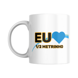 Caneca Eu Amo Meio Metro