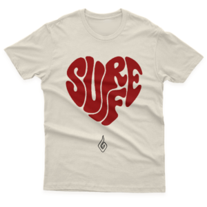 Camiseta Clássica Masculina Eu Amo Surfe