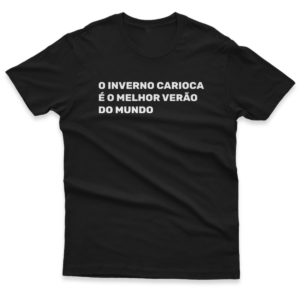 Camiseta Clássica Masculina Inverno Carioca