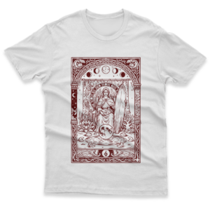 Camiseta Clássica Masculina Sacerdotisa (Tarot)